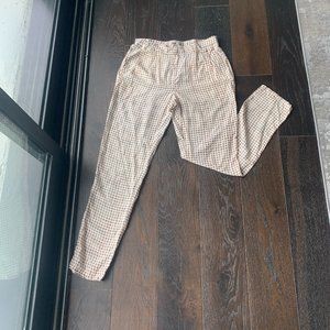 Madewell- silk lightweight pattern pants Size 4